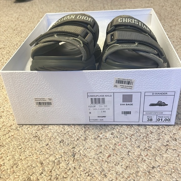 Dior wander slide sz 38 army green - Picture 2 of 9